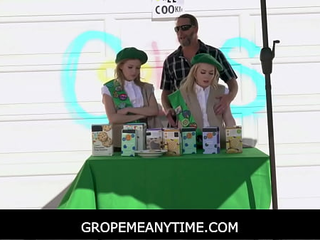 Gropemeanytime - Teen Scouts Let Their Cookie To Be Free Used - Coco Lovelock, Haley Spades