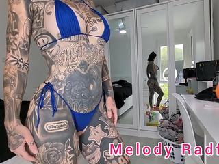 Dark And Light Blue Frilly Micro Bikini Try On Haul Melody Radford