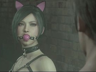 Ada &amp_ Leon First meeting: RE2 Remake BDSM-Neko MOD Cut-Scene